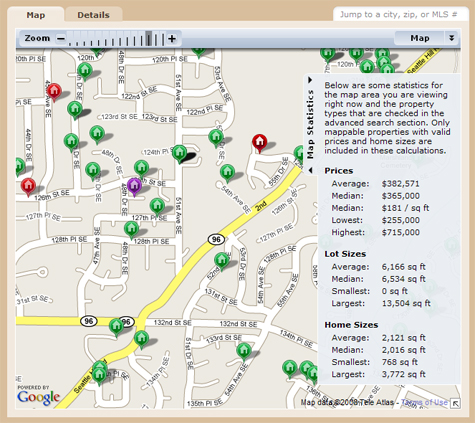 Pickett Street Property Search Map